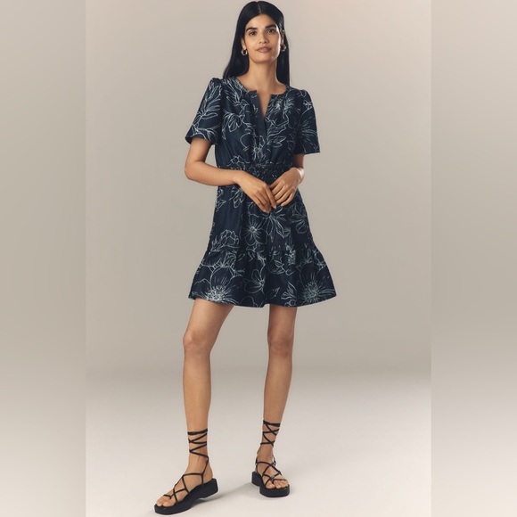 Anthropologie The Somerset Denim Mini Dress NWT - Picture 4 of 8